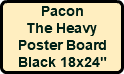 Pacon The Heavy Poster Board Black 18x24"
