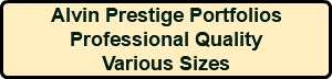 Alvin Prestige Portfolios Professional Quality Various Sizes