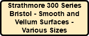 Strathmore 300 Series Bristol - Smooth and Vellum Surfaces - Various Sizes