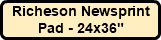 Richeson Newsprint Pad - 24x36"